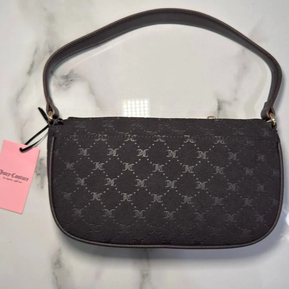 Juicy Couture Brown Purse With Fe 8 F